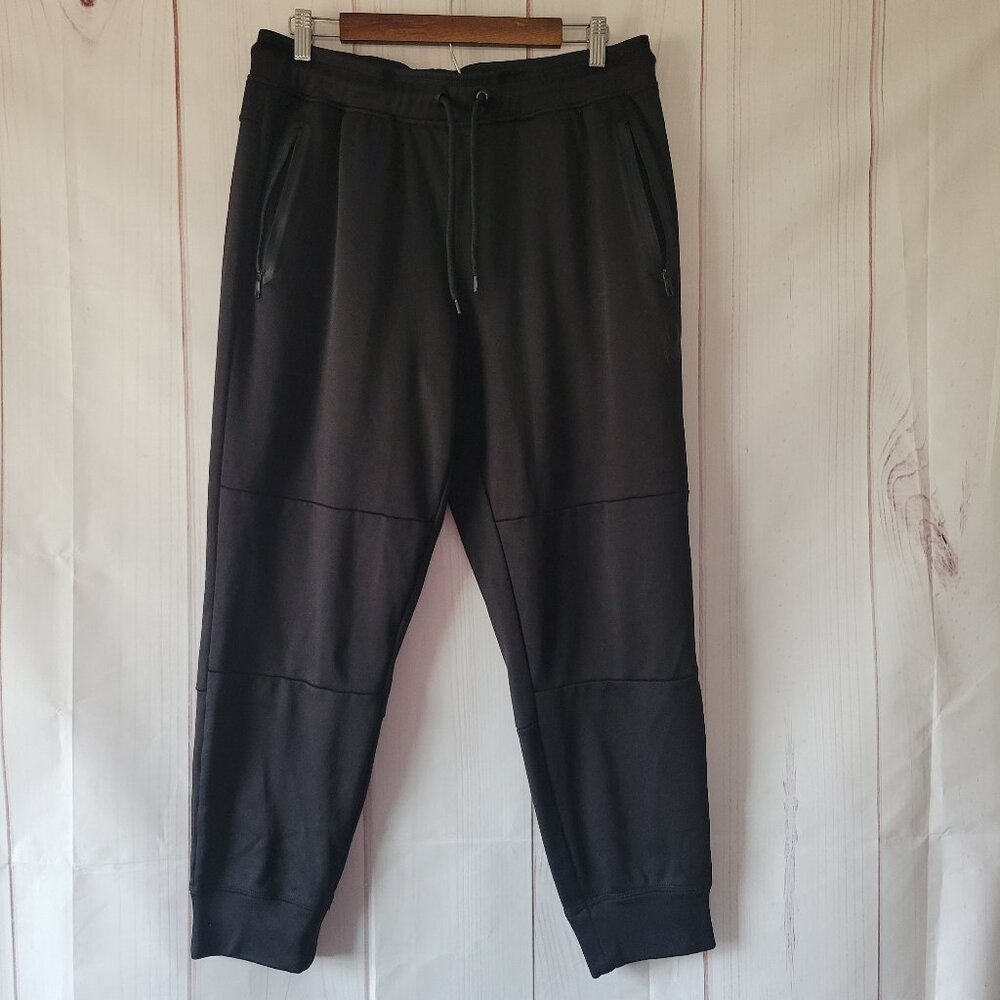 Spyder Men’s Joggers, Black, L, Zip Front Pockets